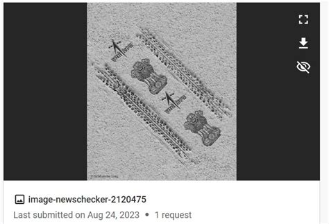 Viral Image Of National Emblem Imprint On Moon Is An Artwork By Lucknow ...