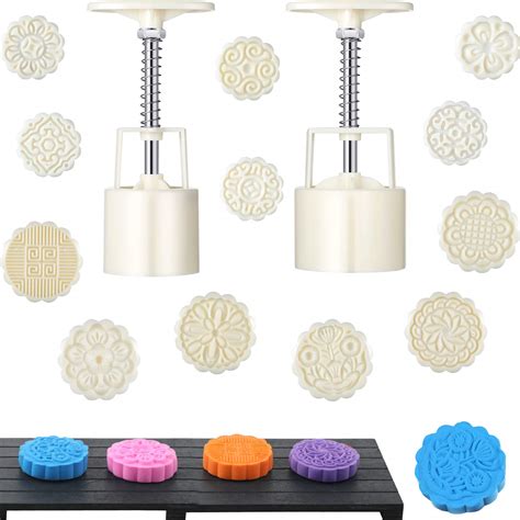 14 Pieces Bath Bomb Mold Kit Includes 2 Pieces Bath Bombs Press with 12 ...