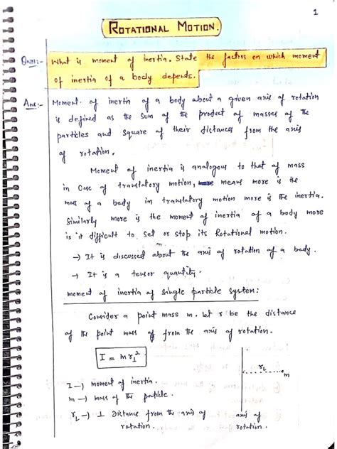 Image result for Rotational Motion Class 11 PDF