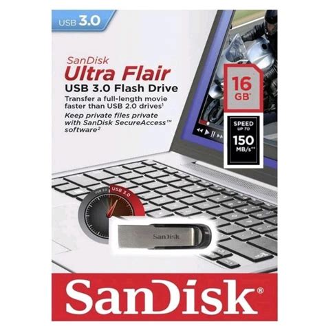 SanDisk 16gb Pendrive Ultra Flair 3.0