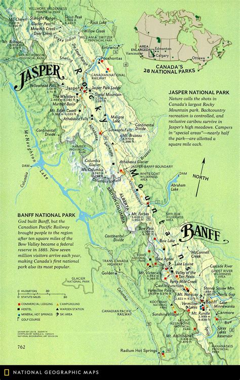 Jasper Campgrounds Map The Great Divide Trail: Section E: Saskatchewan
