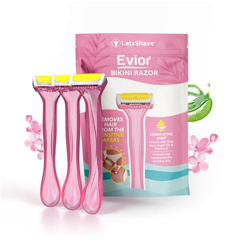 Evior Bikini Razor for Women | Pack of 3 | Gentle & Safe Shave ...