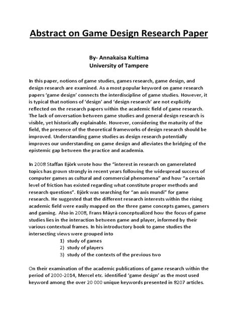 Image result for Game Development Papers