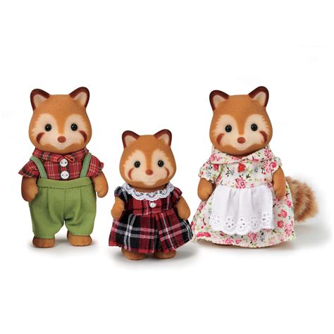 Calico Critters Red Panda Family