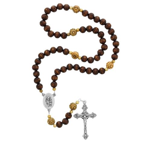 St. Joseph Wood Bead Rosary – Rosary.com