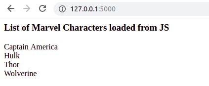 How to Pass Variable From Flask to JavaScript 的图像结果