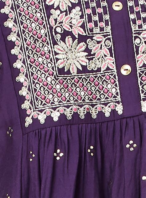 Buy Women Embroidered A-line Kurta Set Online at just Rs. 2299.0 ...