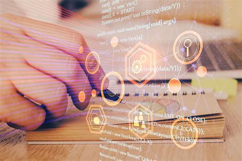 Stock photo 1827751172 - Writing human hands with data theme multi ...