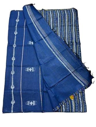 Buy Handoven Pure Cotton Handloom Khesh Kantha Saree with Blouse Piece ...