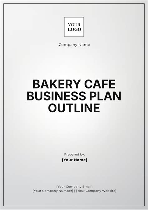 Free Bakery Caf?? Business Plan Outline Template to Edit Online