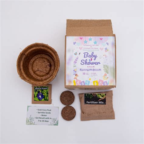 Eco-Friendly Plantable DIY Grow Kit—Perfect Return Gift with Coir Pot ...