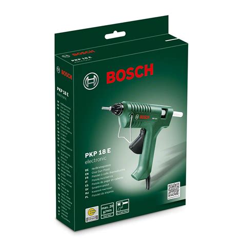 Bosch Home and Garden Glue Gun PKP 18 E (1 x Extra-Length Nozzle, Glue ...