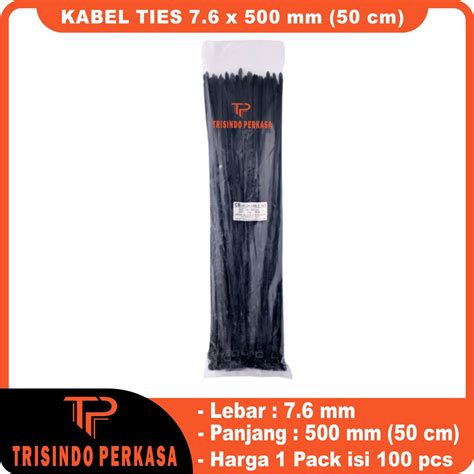 Jual Kabel Ties Cable Tie 7.6 x 500mm (50cm) | Shopee Indonesia