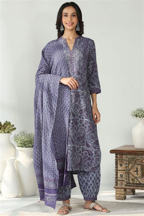 Sehra Mahi Akola Kurta – Farida Gupta India