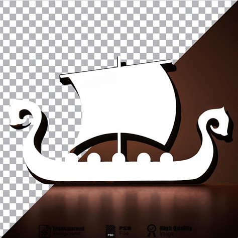 Ancient ship silhouette symbol icon | Premium AI-generated PSD