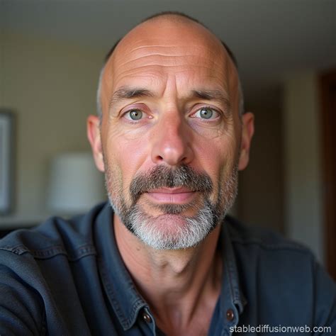 Balding Middle Aged Male Selfie | Stable Diffusion Online