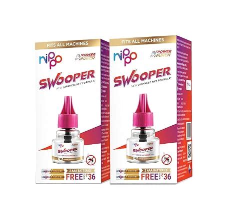 Nippo Swooper Liquid Vaporizer I Mosquito Repellent Pack of 2(45ml ...