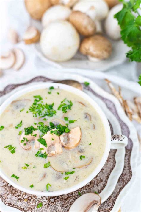 Healthy Mushroom Soup Recipe - Tiny Batch Cooking