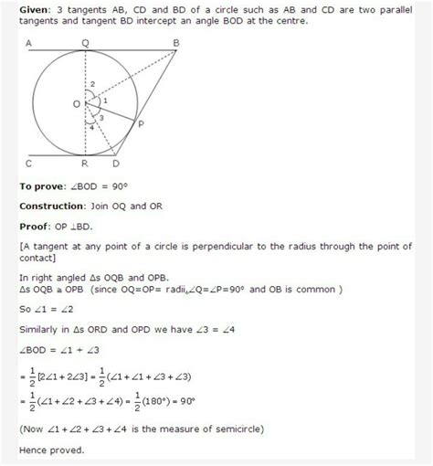 prove that the intercept of a tangent between two parallel tangents to ...