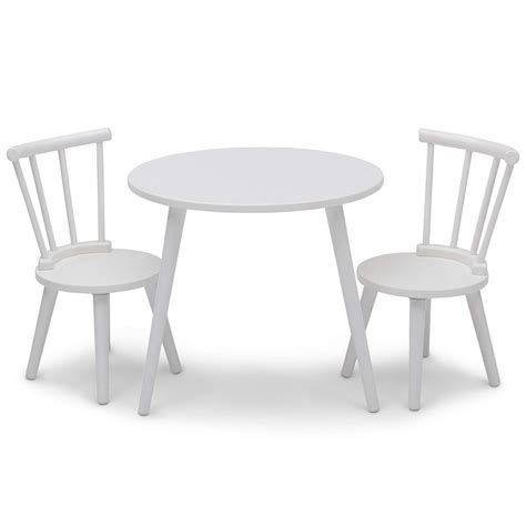 Delta Children Homestead Kids Table & 2 Chairs Set - Ideal for Arts ...