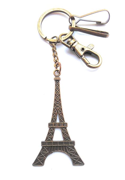HATSOFF Eiffel Tower Key Chain Beautiful Copper Key Ring : Amazon.in ...