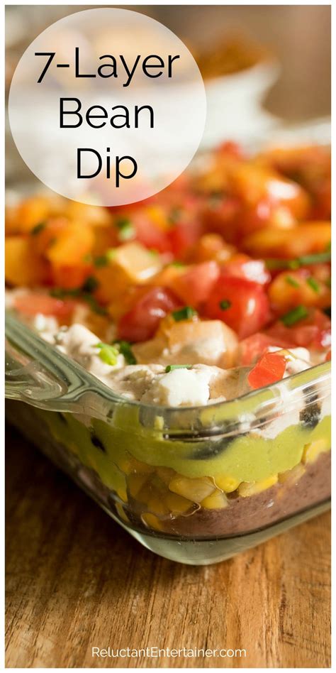BEST 7 Layer Bean Dip Recipe - Reluctant Entertainer