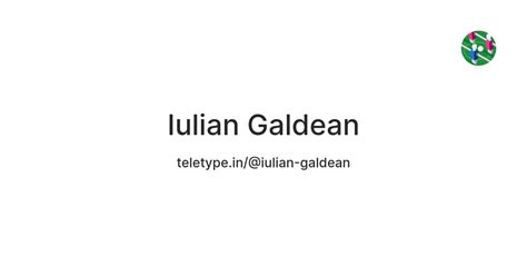 Iulian Galdean — Teletype
