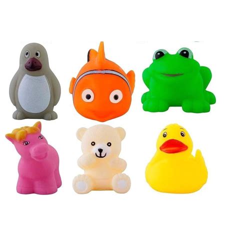 Buy Quick Dolls Chu-Chu Bath Toys (Multicolour) - Set of 6 Animals ...