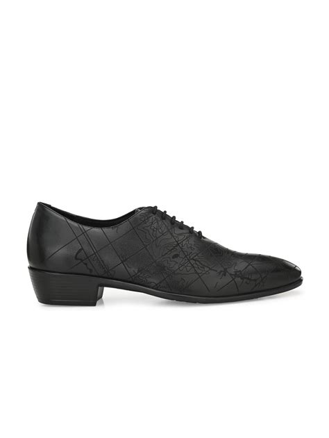 Denim Mens Derby Shoes with laser cut details – Delize