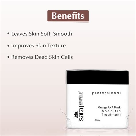 Sara Orange AHA Mask Enriched with Vitamin C | Pore Cleansing & Face B ...