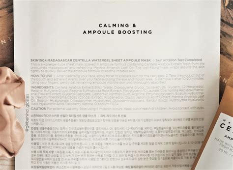 SKIN1004 Madagascar Centella Watergel Sheet Ampoule Mask | Review