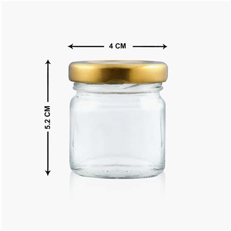 Buy Corsica Essentials Glass Mini Storage Jar- Set of 6 - 5.2 x 4 cm ...