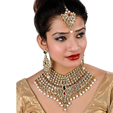 Buy Lucky Jewellery Red Green Bridal Dulhan Dulhan Wedding & Engagement ...