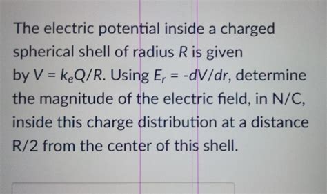 Image result for Electric Potential Spherical Shell