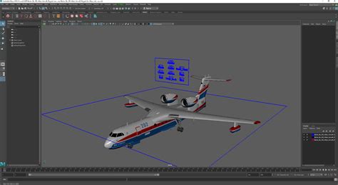 3D model Beriev Be 200 Altair Aircraft Rigged for Maya | 3D Molier ...
