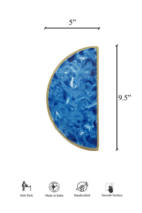 Ocean Wardrobe Door Handle - Handcrafted in India