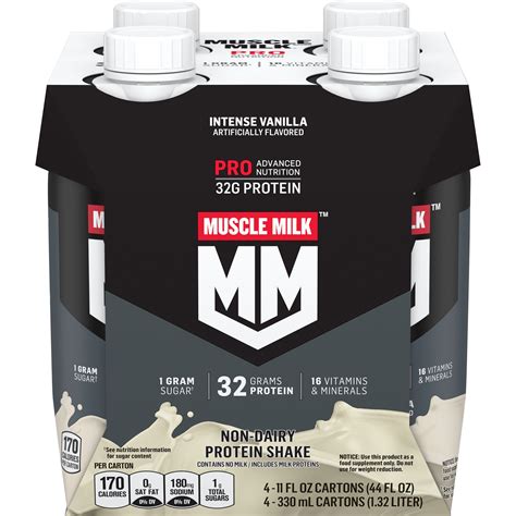Muscle Milk, Pro Advanced Nutrition, Intense Vanilla Artificially ...