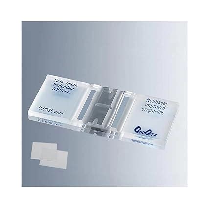 Cell Counting Chamber，Improved Neubauer Hemocytometer with Bright Line ...