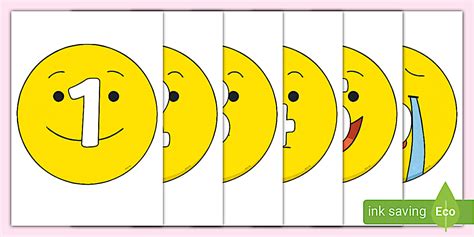 😊 Numbers 0-30 on Emoji Faces