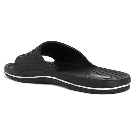 Sparx Black Slides for Men FL-245