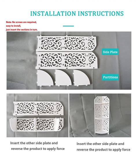 Buy 4 Tier Corner Shelf,Corner Ladder Shelf for Living Room,Free ...