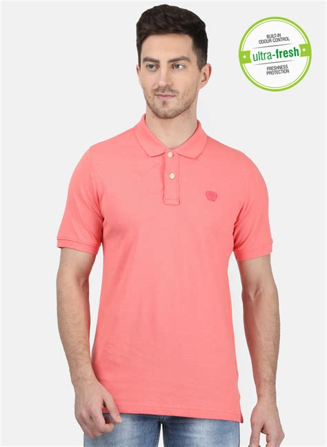 Buy Mens Light Pink Plain T-Shirt Online in India - Monte Carlo