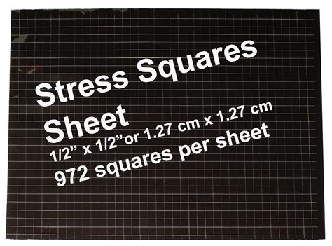 Stress Squares - 1 SHEET Stress Squares, 972 per sheet : Amazon.in ...