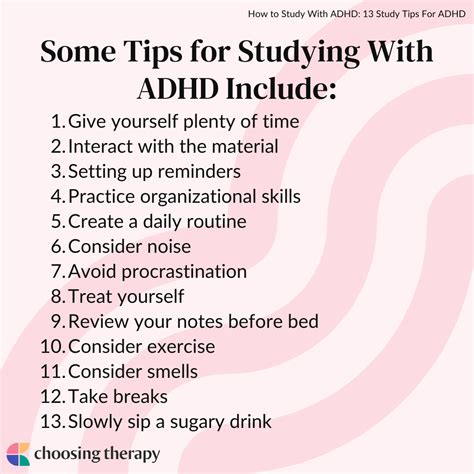 How to Study With ADHD: 13 Tips for Success