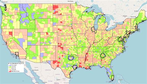 United States Population Map - Guide of the World