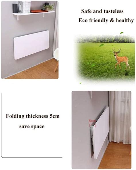 LUNEZY Wall Folding Table White, Drop-Leaf Folding Dining India | Ubuy