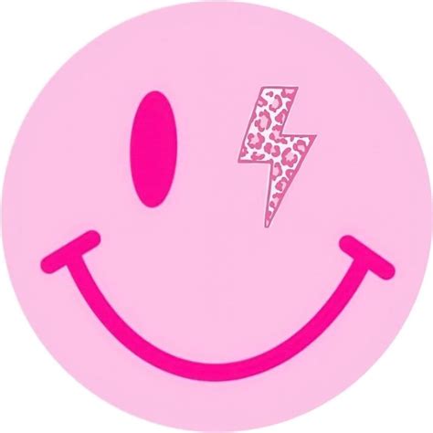 Cute Pink Smiley Face with Cheetah Print Pattern | Art Wallpaper
