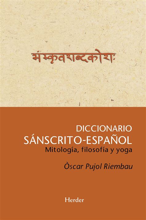 संस्कृतशब्दकोश Diccionario Sánscrito - Español | Goyalpublishers