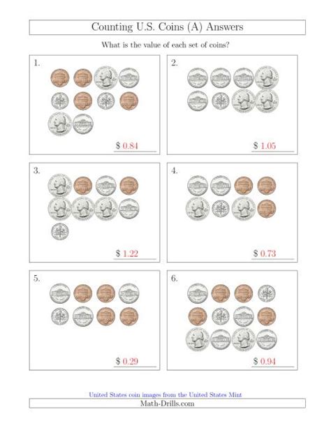 Image result for Adding 3 Coins Worksheet