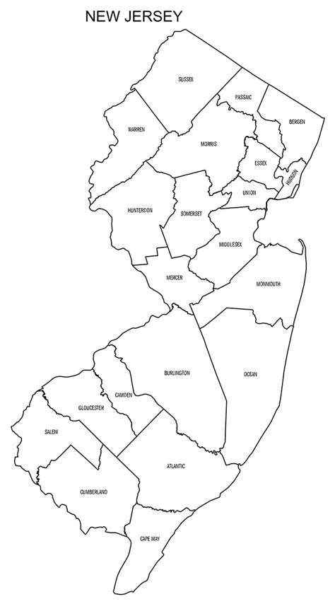 Image result for NJ Area Code Map